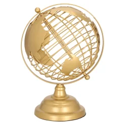 Globus metalowy złoty 28cm