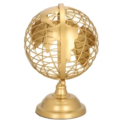 Globus metalowy złoty 28cm