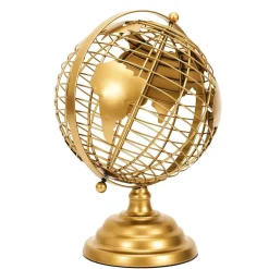 Globus metalowy złoty 28cm