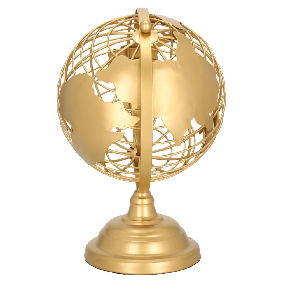 Globus metalowy złoty 28cm