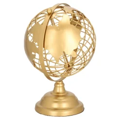 Globus metalowy złoty 28cm