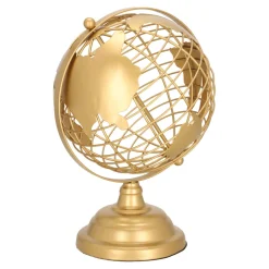 Globus metalowy złoty 28cm