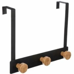 Haczyk na drzwi Fiona bambusowy czarny