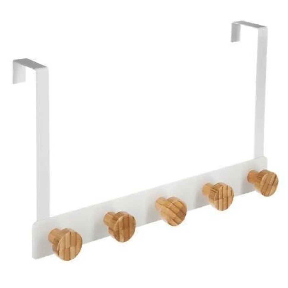 Haczyk na drzwi Fiona bambusowy biały 5