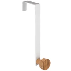 Haczyk na drzwi Fiona bambusowy biały 1 uchwyt
