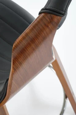 Hoker Analis PU czarny/orzechowy