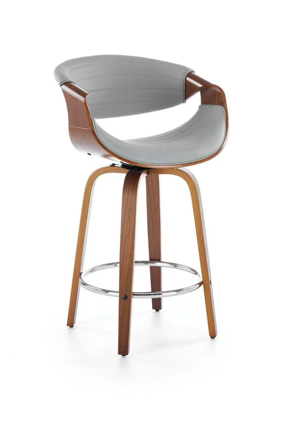 Hoker Analis PU popielaty/orzechowy