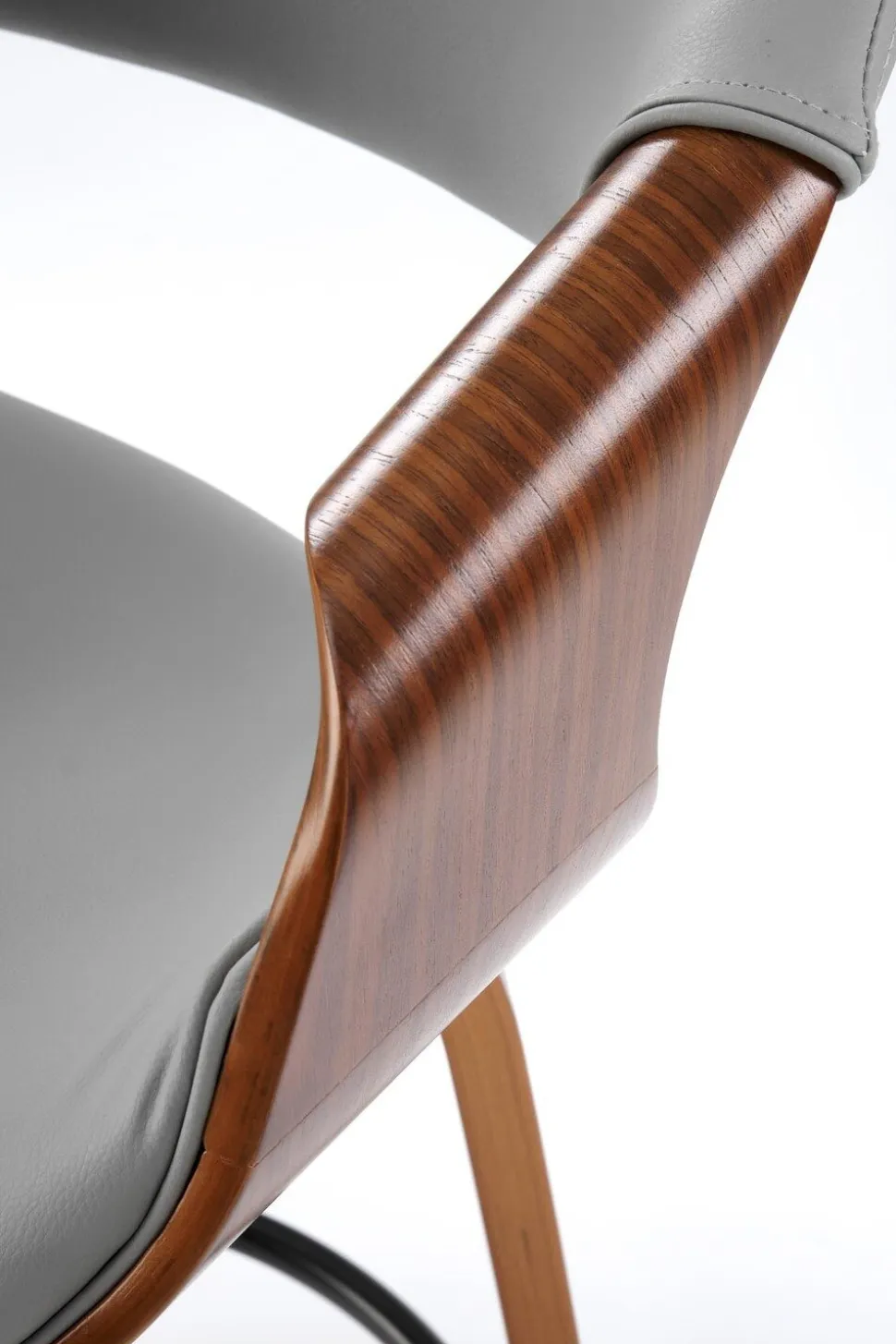 Hoker Analis PU popielaty/orzechowy