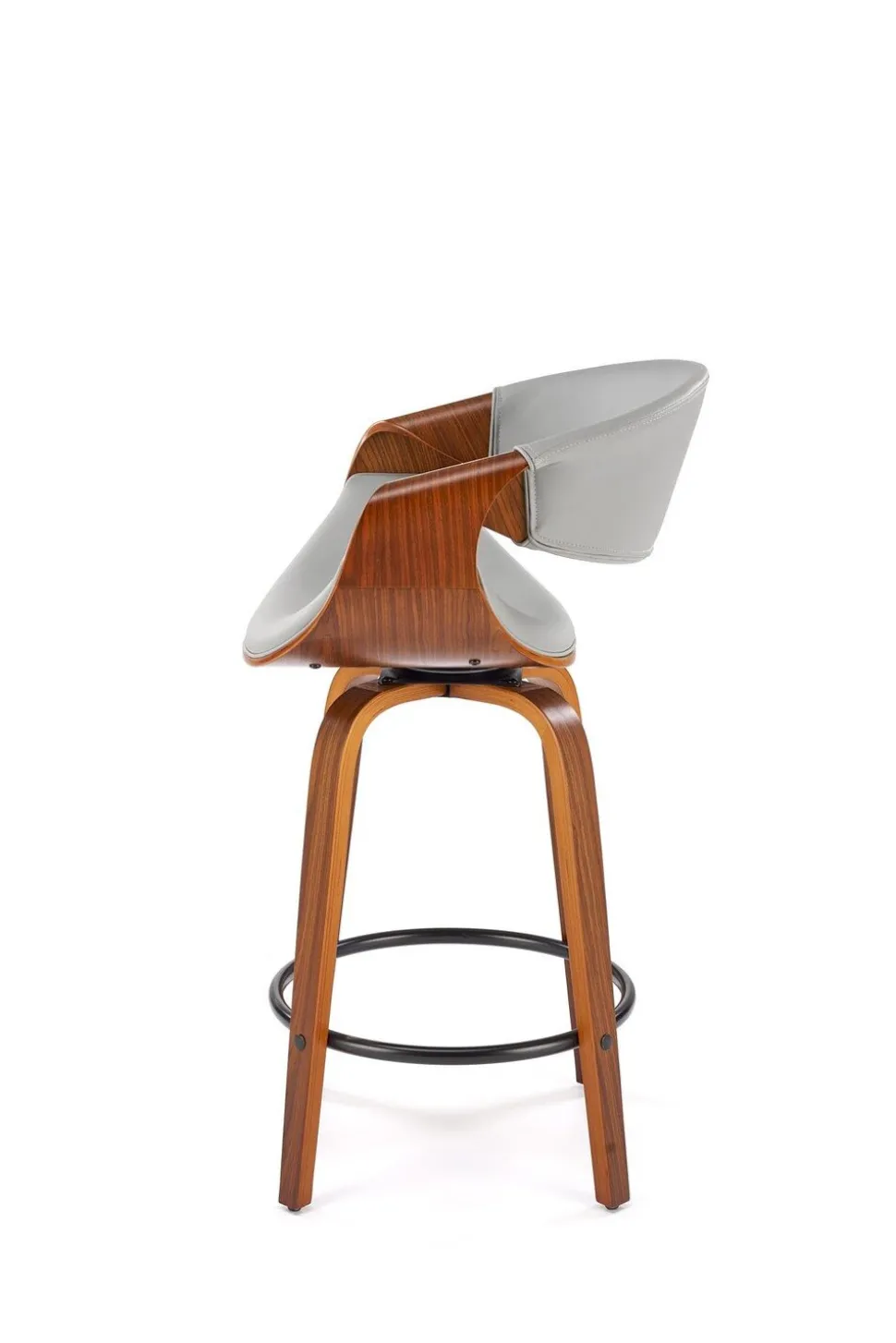 Hoker Analis PU popielaty/orzechowy