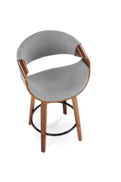 Hoker Analis PU popielaty/orzechowy