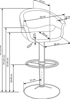 Hoker Cognac biały/ czarny