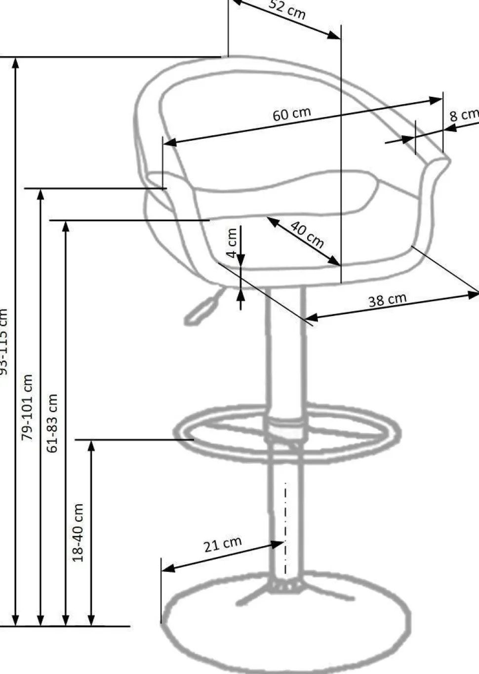 Hoker Cognac biały/ czarny