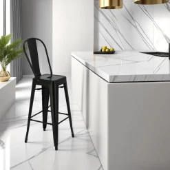 Hoker Paris 2 Back 75cm. czarny insp.Tolix