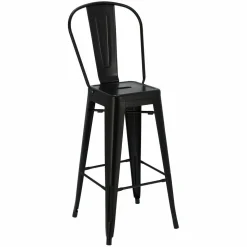 Hoker Paris 2 Back 75cm. czarny insp.Tolix