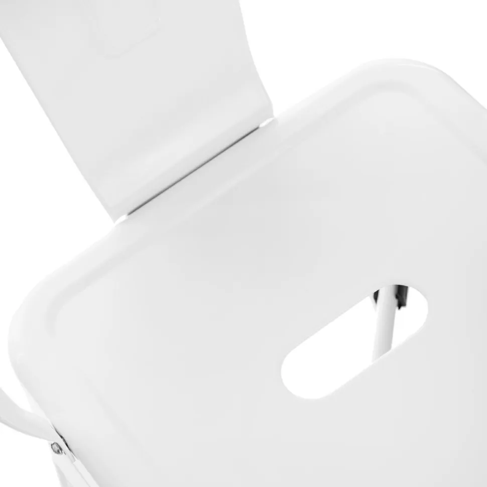 Hoker Paris Back 66cm biały inspirowany Tolix