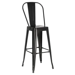 Hoker Paris Back 75cm. czarny insp.Tolix