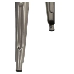 Hoker Paris Back Short 75cm metaliczny insp. Tolix