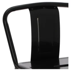 Hoker Paris Back short 66cm czarny insp. Tolix