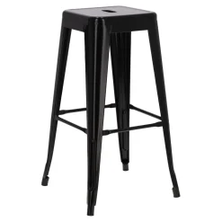 Hoker Paris 75cm. czarny insp. Tolix