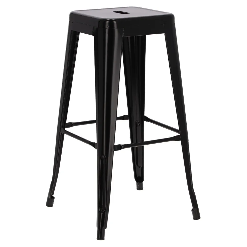 Hoker Paris 75cm. czarny insp. Tolix