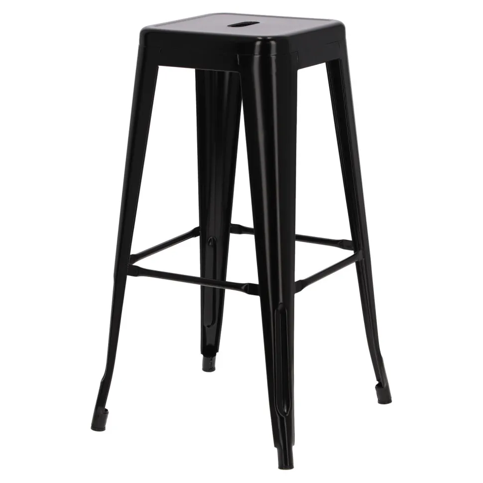 Hoker Paris 75cm. czarny insp. Tolix