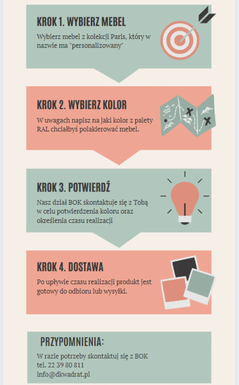 Hoker Paris 66cm kolor personalizowany