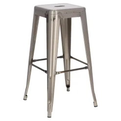 Hoker Paris 75cm. metaliczny insp. Tolix