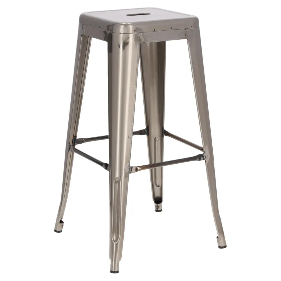 Hoker Paris 75cm. metaliczny insp. Tolix