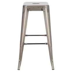 Hoker Paris 75cm. metaliczny insp. Tolix