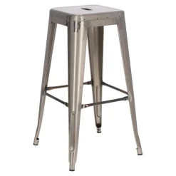 Hoker Paris 75cm. metaliczny insp. Tolix