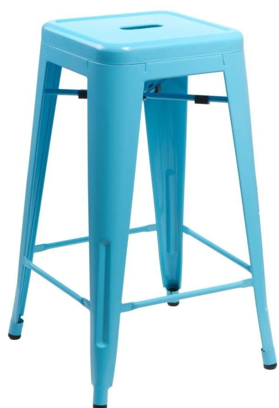 Hoker Paris 66cm niebieski inspirowany Tolix