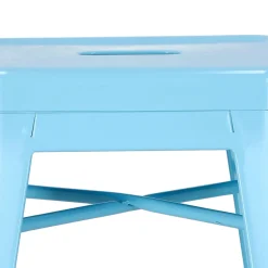 Hoker Paris 66cm niebieski inspirowany Tolix