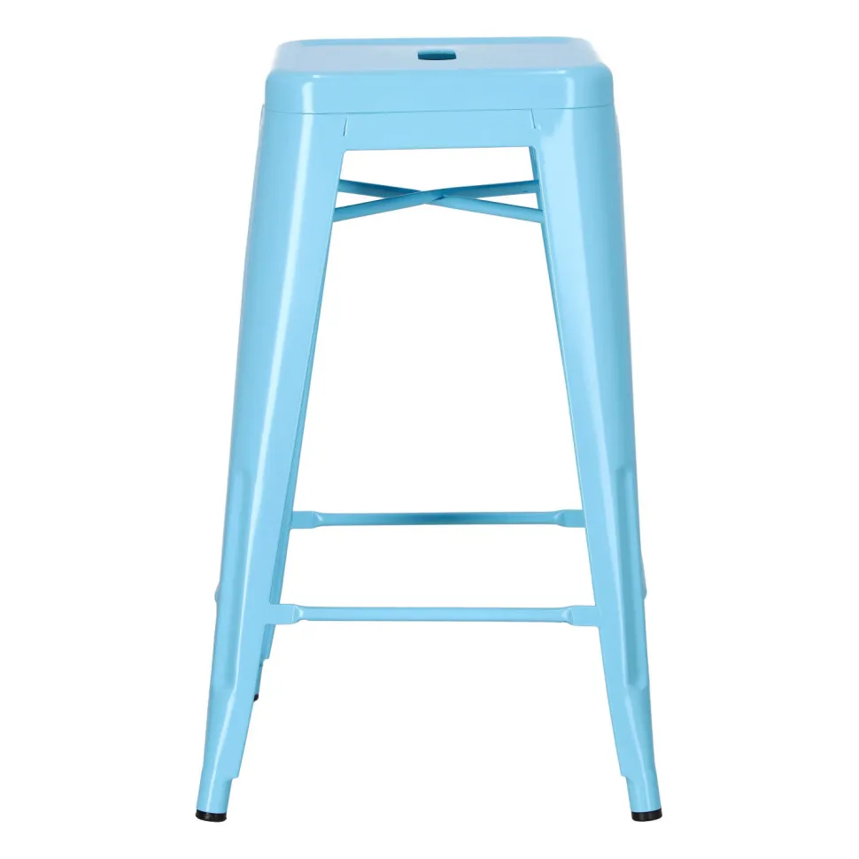 Hoker Paris 66cm niebieski inspirowany Tolix