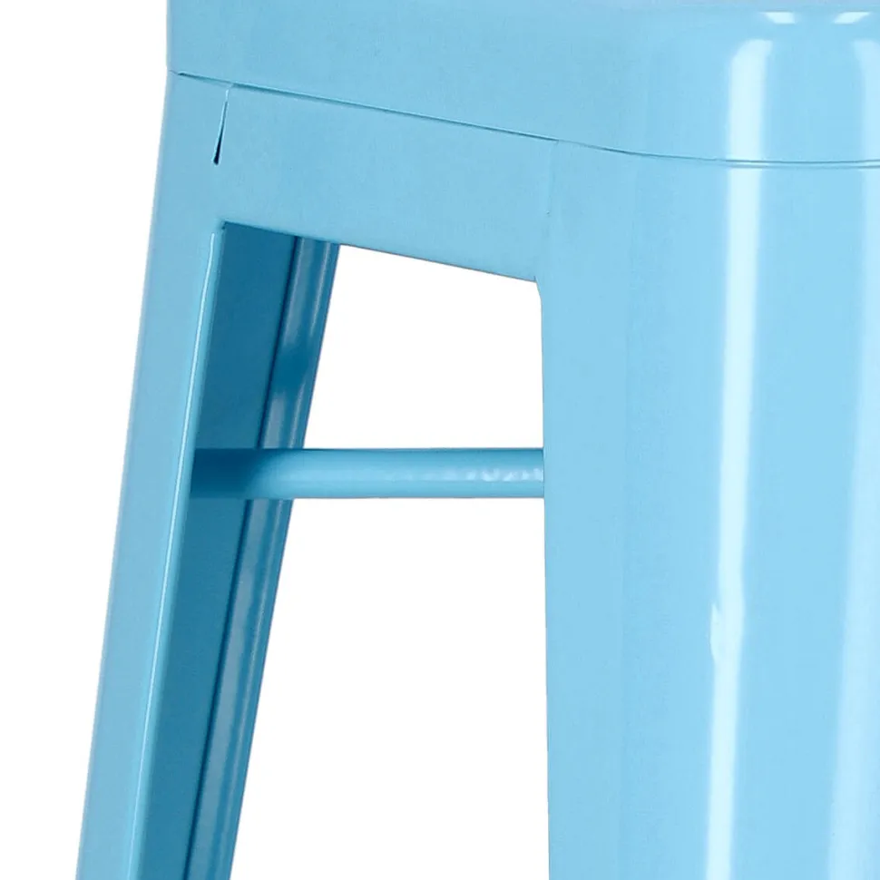 Hoker Paris 66cm niebieski inspirowany Tolix