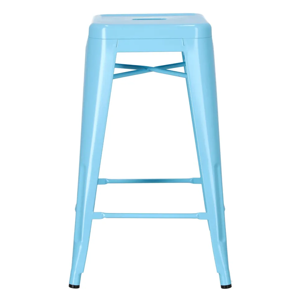 Hoker Paris 66cm niebieski inspirowany Tolix