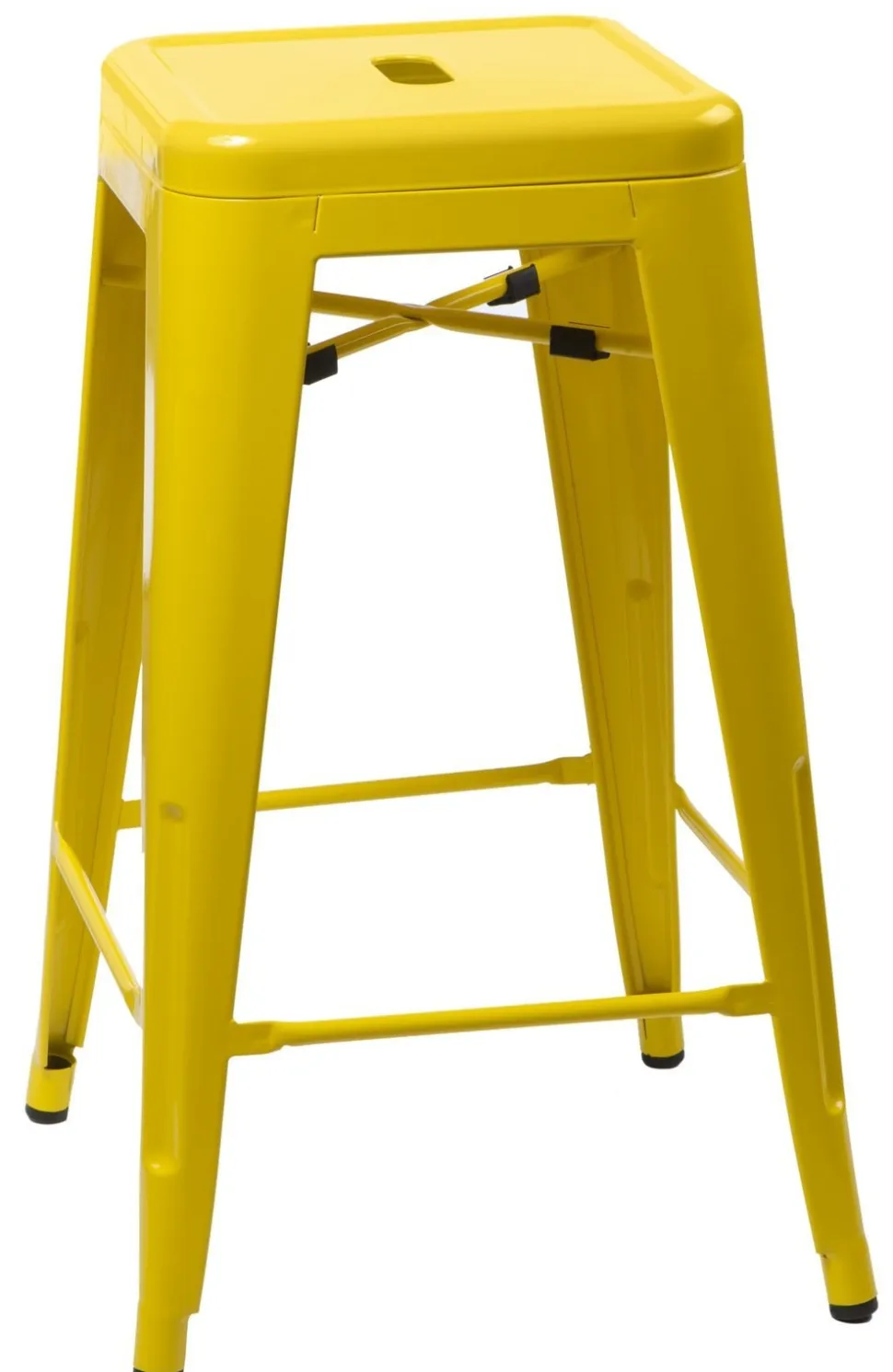 Hoker Paris 66cm żółty inspirowany Tolix