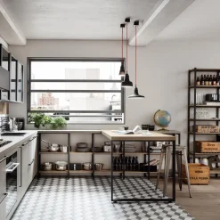 Hoker Paris 66cm żółty inspirowany Tolix