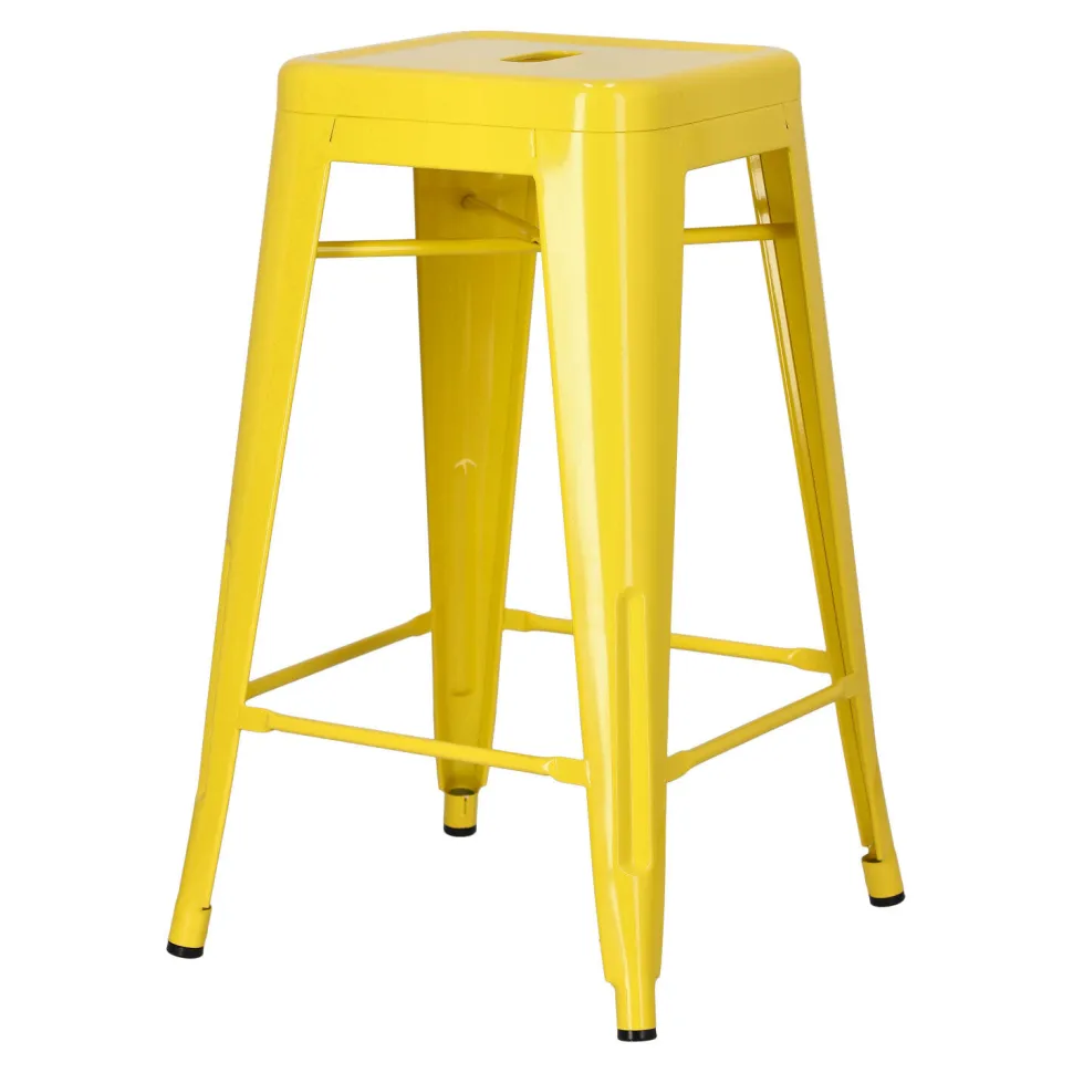 Hoker Paris 66cm żółty inspirowany Tolix