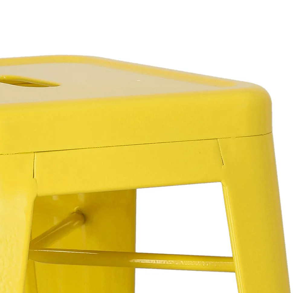 Hoker Paris 66cm żółty inspirowany Tolix