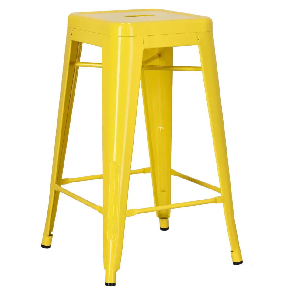 Hoker Paris 66cm żółty inspirowany Tolix