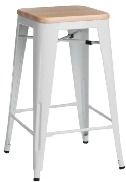 Hoker Paris Wood 65cm biały sosna natura