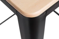 Hoker Paris Wood 75cm czarny sosna naturalna