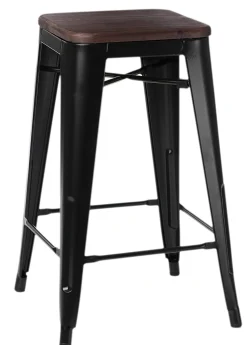 Hoker Paris Wood 65cm czarny sosna orzech