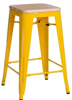 Hoker Paris Wood 65cm żółty sosna naturalna