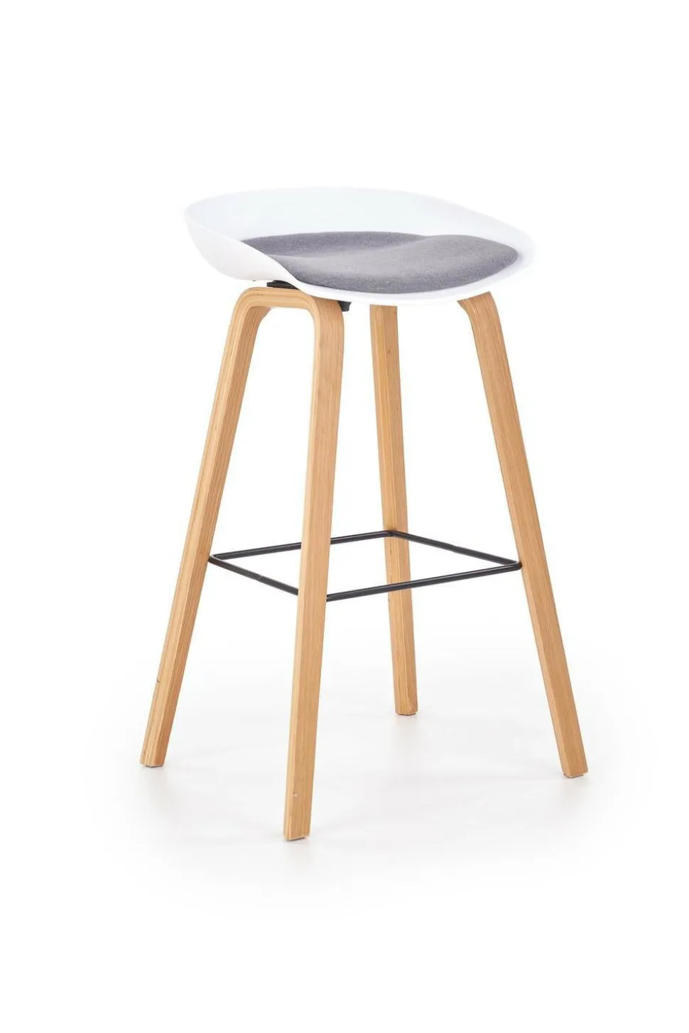 Hoker Radin biały szara poduszka