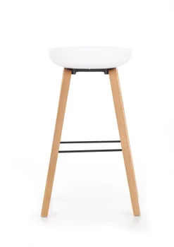 Hoker Radin biały szara poduszka