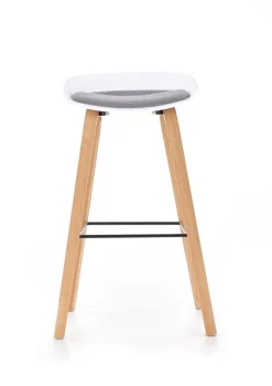 Hoker Radin biały szara poduszka