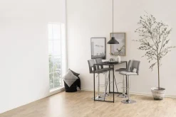 Hoker Sylvia szary/metal szczotkowany