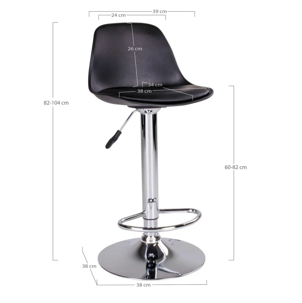 Hoker Trondheim czarny/ chrom