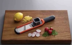 JJ - Tarka z plastrownikiem Handi-grate pomarańczowy/grafitowy